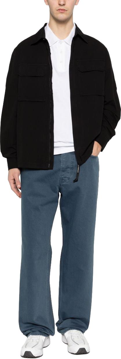 26SS 씨피 컴퍼니 오가닉 개버딘 지퍼 렌즈 오버셔츠 20CMOS156A110143G999 BLACK - C.P. COMPANY