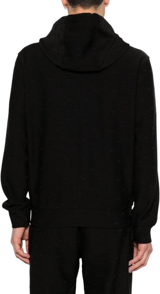 26SS 엠포리오 아르마니 후드 티셔츠 EM004867AF13700FC322 BLACK - EMPORIO ARMANI