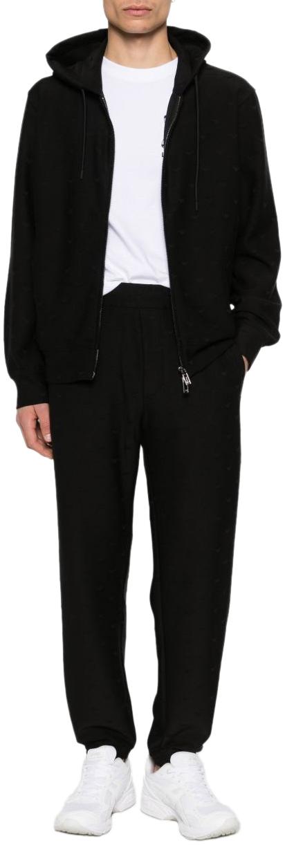 26SS 엠포리오 아르마니 후드 티셔츠 EM004867AF13700FC322 BLACK - EMPORIO ARMANI