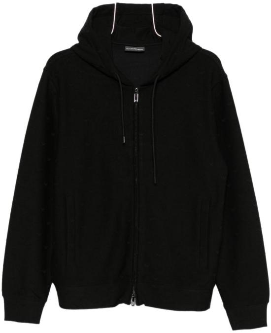 26SS 엠포리오 아르마니 후드 티셔츠 EM004867AF13700FC322 BLACK