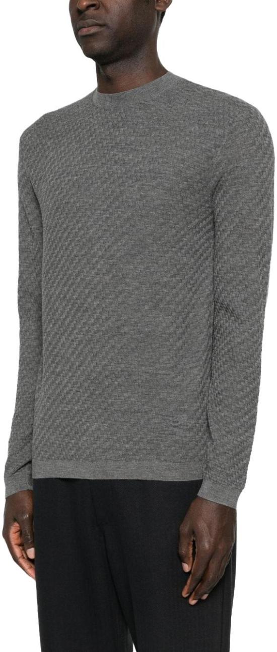 26SS 엠포리오 아르마니 스웨터 EM004742AF23757O8003 GREY - EMPORIO ARMANI