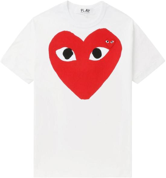 25FW 꼼데가르송 반팔 티셔츠 AXT026D1 WHITE