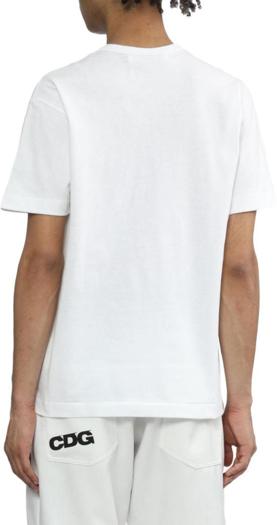 25FW 꼼데가르송 반팔 티셔츠 AXT026D1 WHITE - COMME DES GARCONS