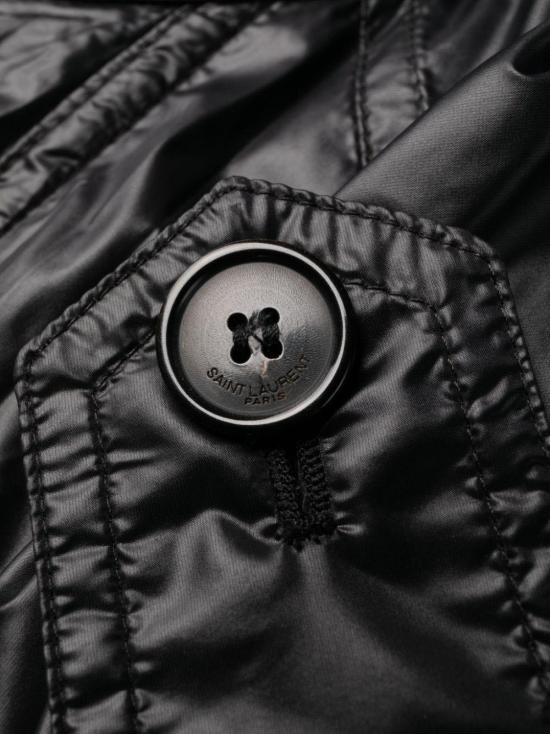  생로랑 트렌치 코트 747050Y5F651000 BLACK - SAINT LAURENT