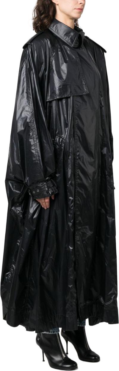  생로랑 트렌치 코트 747050Y5F651000 BLACK - SAINT LAURENT