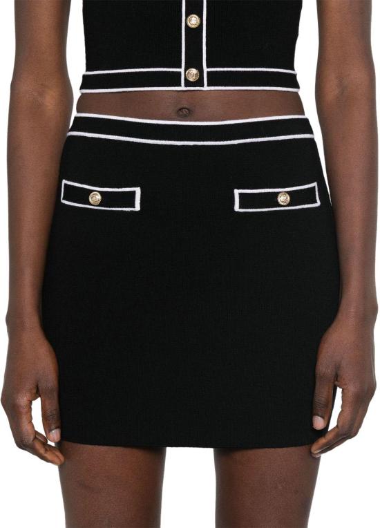 25SS 앨리스 앤 올리비아 숏 스커트 CL000534749B072 BLACK - ALICE & OLIVIA