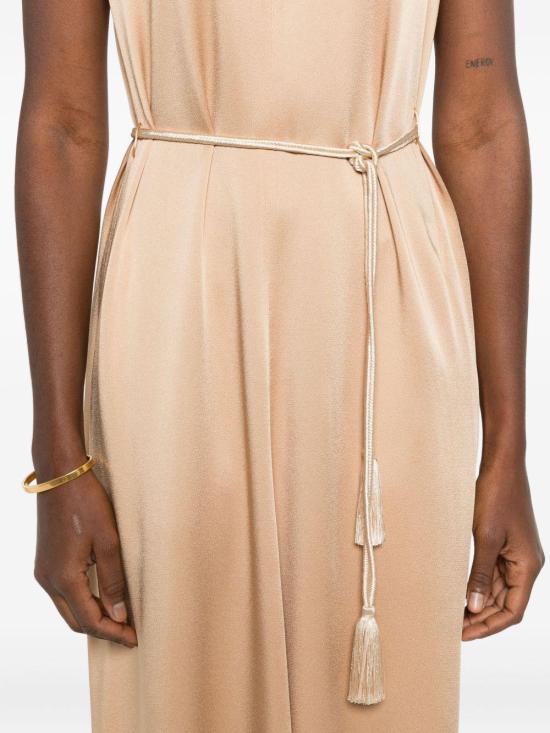 26SS 포르테포르테 롱 원피스 14554MYDRESSPAGLIERINO BEIGE - FORTE FORTE