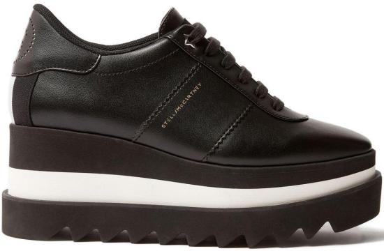 26FW 스텔라 맥카트니 스닉엘리세 플랫폼 트레이너 810611AP0AM01000 BLACK