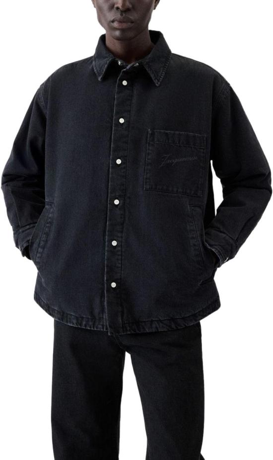 25FW 자크뮈스 라 슈미즈 불랑제 퍼프 오버셔츠 OUM00115AD00019990 BLACK - JACQUEMUS
