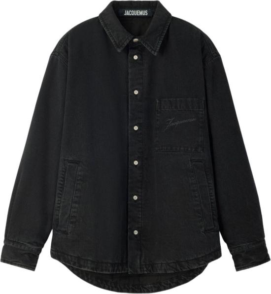 26FW 자크뮈스 라 슈미즈 불랑제 퍼프 오버긴팔 셔츠 OUM00115AD00019990 BLACK