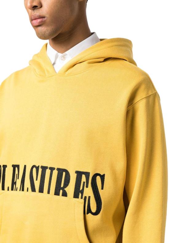  플레셔스 후드 티셔츠 P22F016MUSTARD YELLOW - PLEASURES