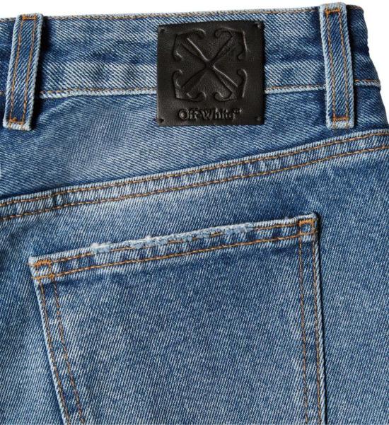  오프화이트 데님 팬츠 OWYA061F23DEN0014500 BLUE - OFF WHITE