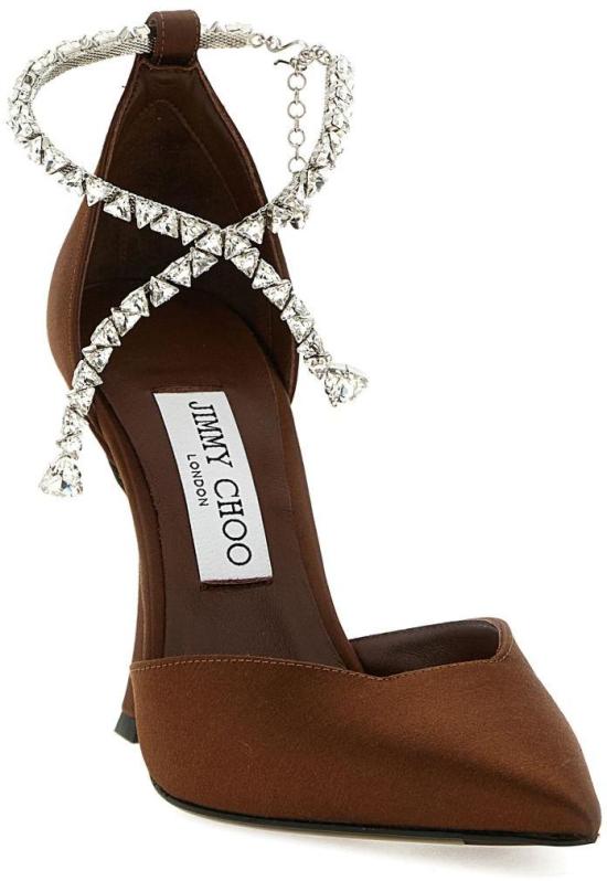 26SS 지미추 힐/펌프스 STEVIE100SATBRONZE BROWN - JIMMY CHOO