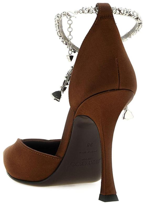 26SS 지미추 힐/펌프스 STEVIE100SATBRONZE BROWN - JIMMY CHOO