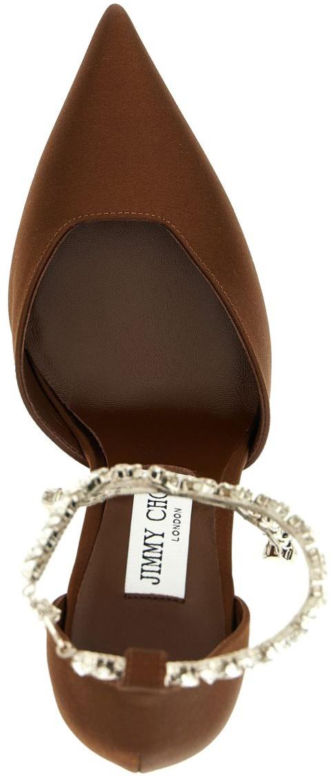 26SS 지미추 힐/펌프스 STEVIE100SATBRONZE BROWN - JIMMY CHOO