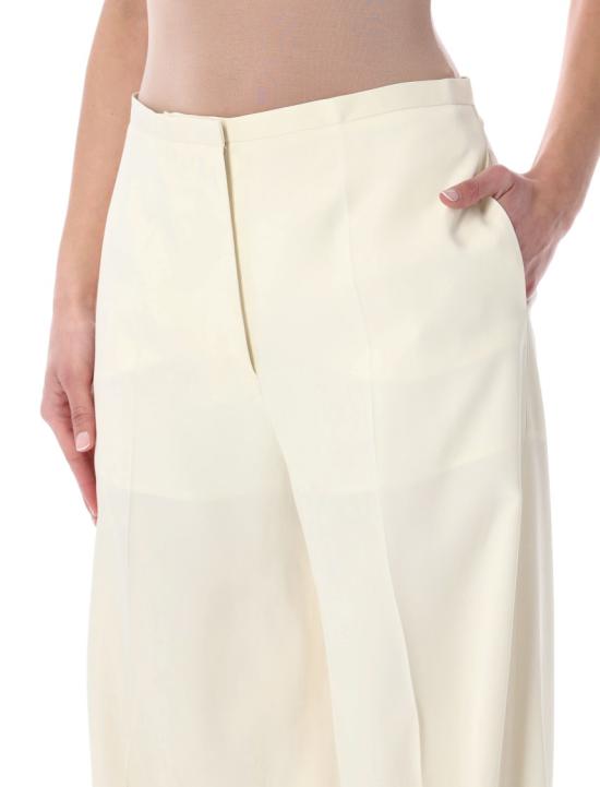 26SS 알베르타 페레티 스트레이트 팬츠 261M030401280003 White - ALBERTA FERRETTI
