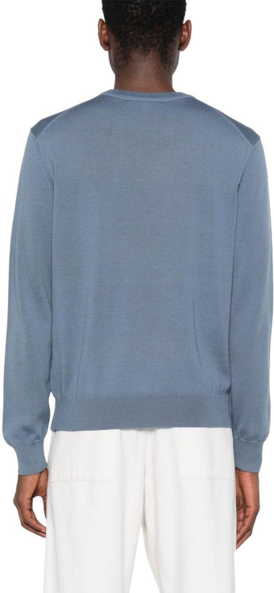 25SS 메종키츠네 볼드 폭스 헤드 패치 레귤러 MM00815KT10360075 BLUE - MAISON KITSUNE