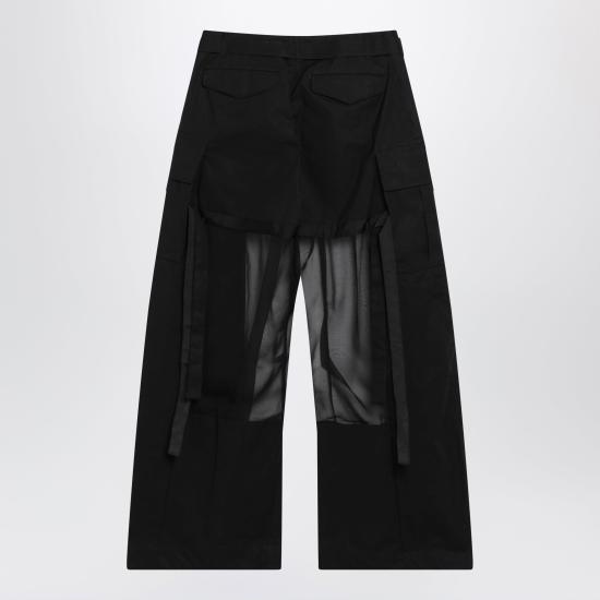 26SS 사카이 스트레이트 팬츠 26 08441CO Black - SACAI