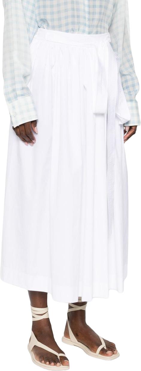 26SS 에르마노 설비노 미디 스커트 D482O305BQP10601 WHITE - ERMANNO SCERVINO