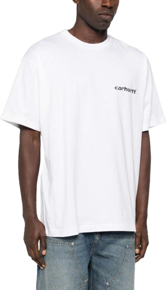 26SS 칼하트 숏슬리브 캡스 티셔츠 I03601202XX WHITE - CARHARTT