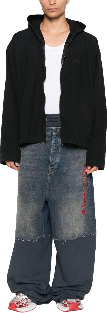 25FW 발렌시아가 후드 집업 자켓 839072TPM141000 BLACK - BALENCIAGA