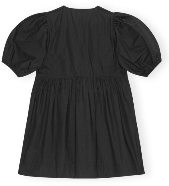 26SS 가니 코튼 포플린 타이 스트링 미니 드레스 F9005099 BLACK - GANNI