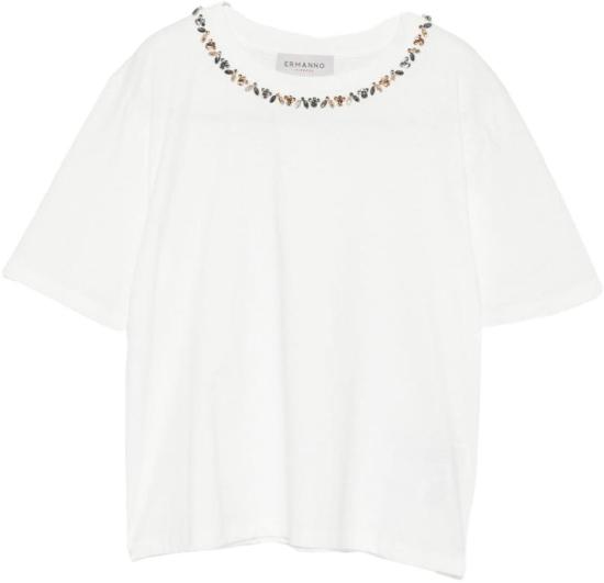 26SS 에르마노 피렌제 반팔 티셔츠 D48EL027EE5MF010 WHITE