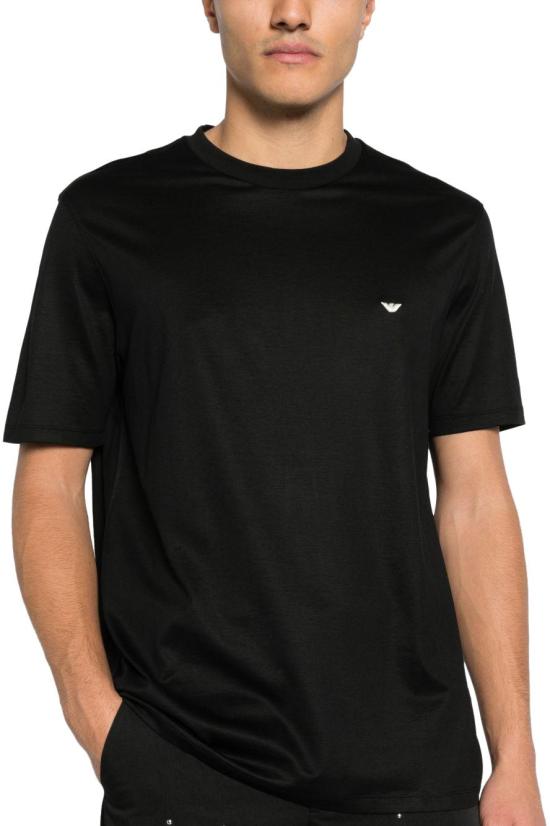 26SS 엠포리오 아르마니 반팔 티셔츠 EM004592AF13747UC001 BLACK - EMPORIO ARMANI