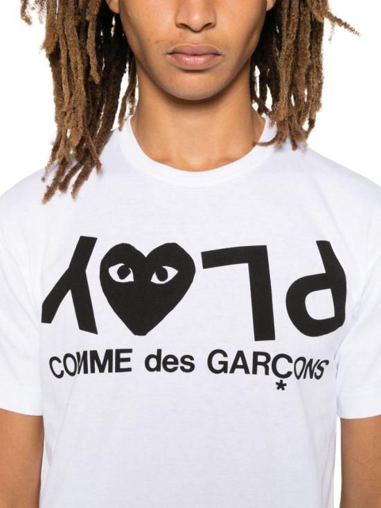 26SS 꼼데가르송 반팔 티셔츠 AXT068D1 WHITE - COMME DES GARCONS