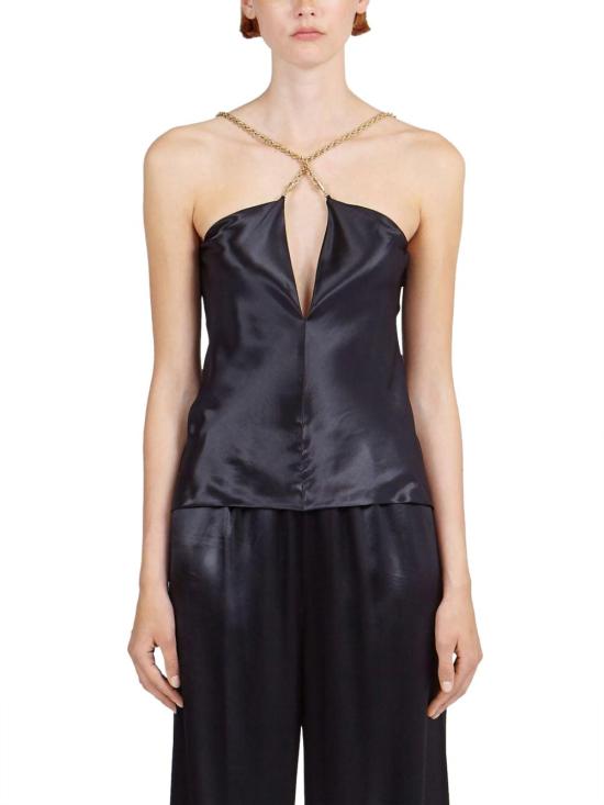 살바토레 페라가모 민소매 티셔츠 13C687770572006 BLACK - SALVATORE FERRAGAMO