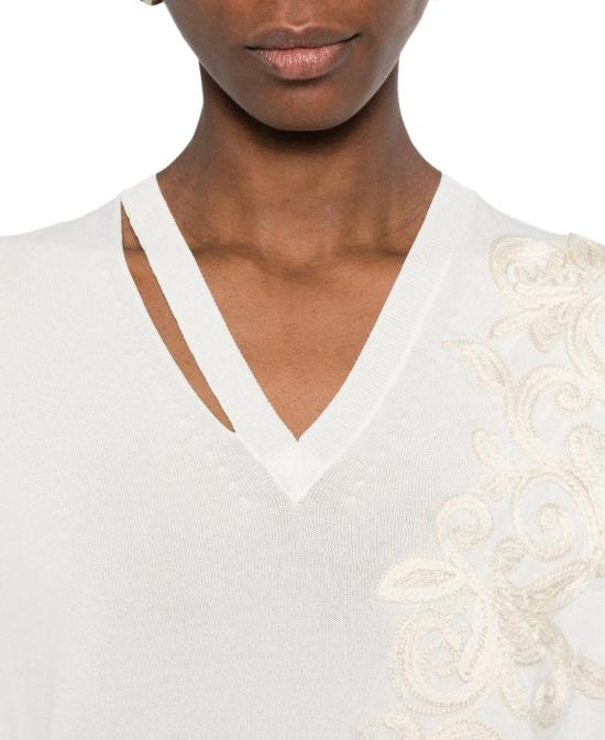 26SS 에르마노 피렌제 스웨터 D48EM007EP2MF333 WHITE - ERMANNO FIRENZE