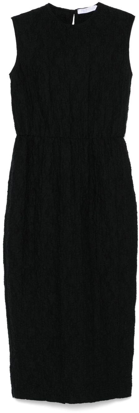 25SS 해리스와프런던 미디 원피스 A6231PYMYM01 BLACK