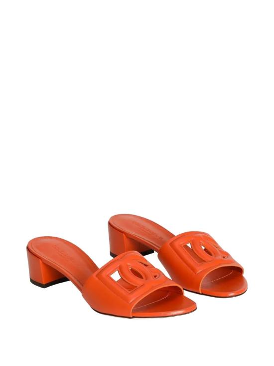 26FW 돌체앤가바나 DG 로고 카프스킨 슬라이더 CR1755 AY32980244 Orange - DOLCE & GABBANA