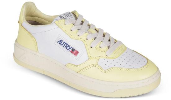 26SS 오트리 메달리스트 로우 레더 스니커즈 AULWWB63 YELLOW - AUTRY
