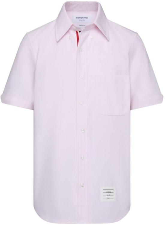 26SS 톰브라운 옥스포드 숏 슬리브 셔츠 MWS239EF0313680 PINK