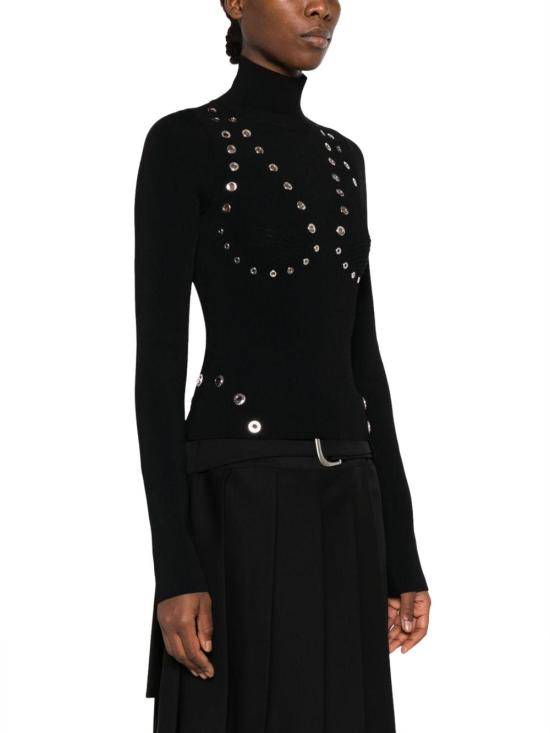  오프화이트 터틀넥 OWHF049F23KNI0011000 BLACK - OFF WHITE