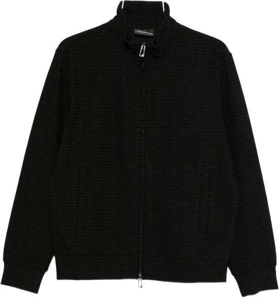 26SS 엠포리오 아르마니 집업 니트 EM004534AF13700FC293 BLACK