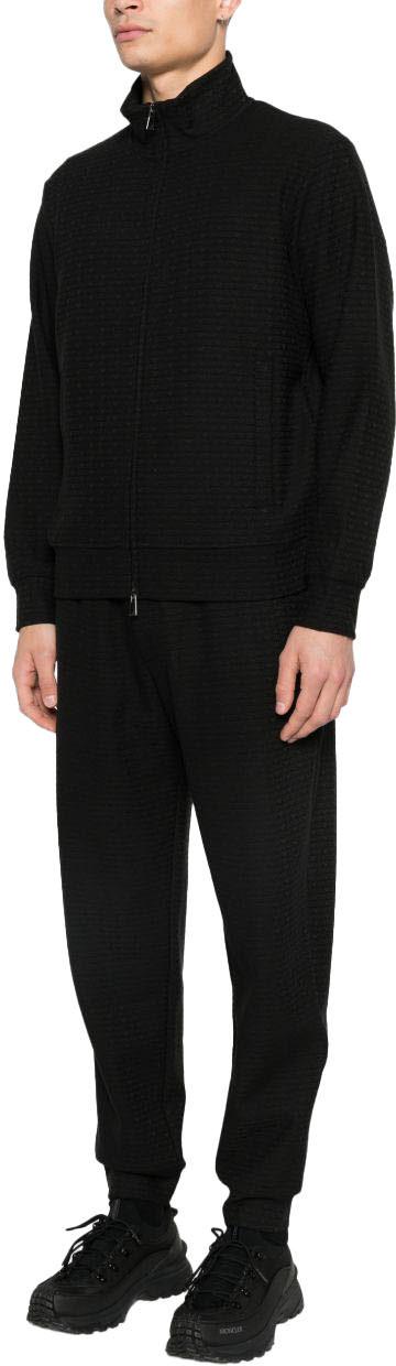 26SS 엠포리오 아르마니 집업 니트 EM004534AF13700FC293 BLACK - EMPORIO ARMANI