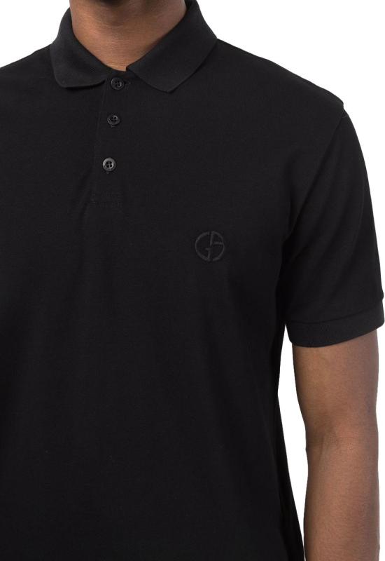 26SS 조르지오 아르마니 폴로 티셔츠 8NSF70SJCNZUC99 BLACK - GIORGIO ARMANI