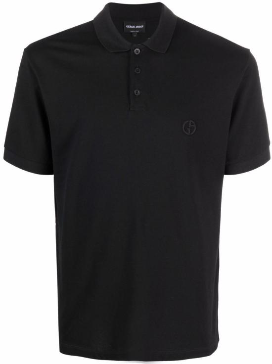 26SS 조르지오 아르마니 폴로 티셔츠 8NSF70SJCNZUC99 BLACK