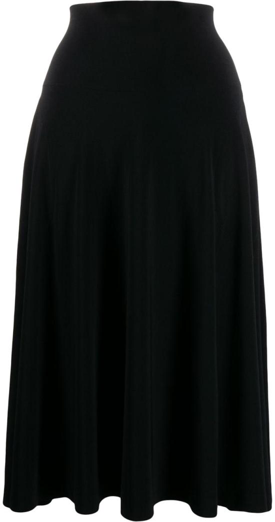 25SS 노마카말리 미디 스커트 KK329SPL014001 BLACK