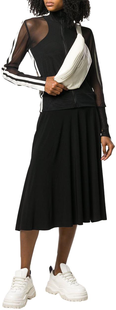 25SS 노마카말리 미디 스커트 KK329SPL014001 BLACK - NORMA KAMALI