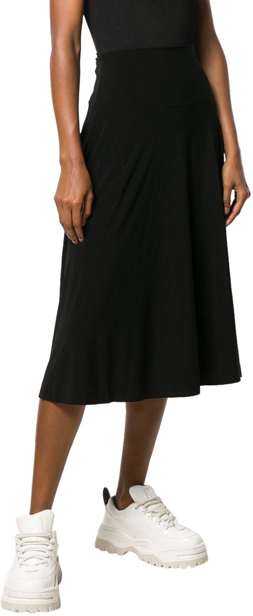 25SS 노마카말리 미디 스커트 KK329SPL014001 BLACK - NORMA KAMALI