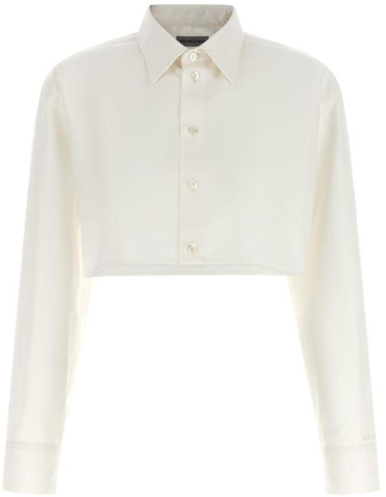 26SS 발렌시아가 셔츠 872327TUM189000 WHITE