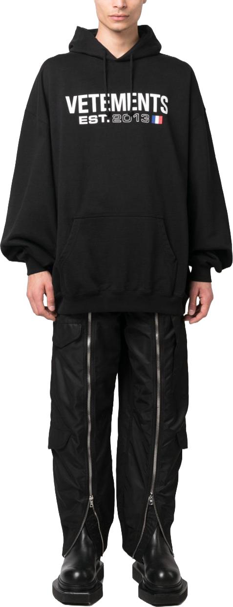  베트멍 후드 티셔츠 UE54HD100BBLACK - VETEMENTS