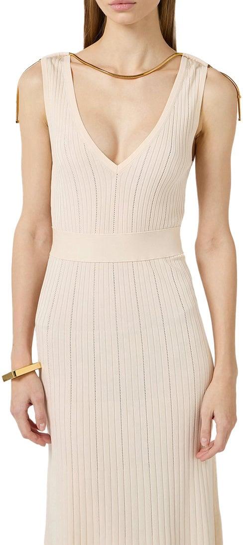 26SS 엘리자베타프랜치 미디 원피스 AM18S61E2193 WHITE - ELISABETTA FRANCHI