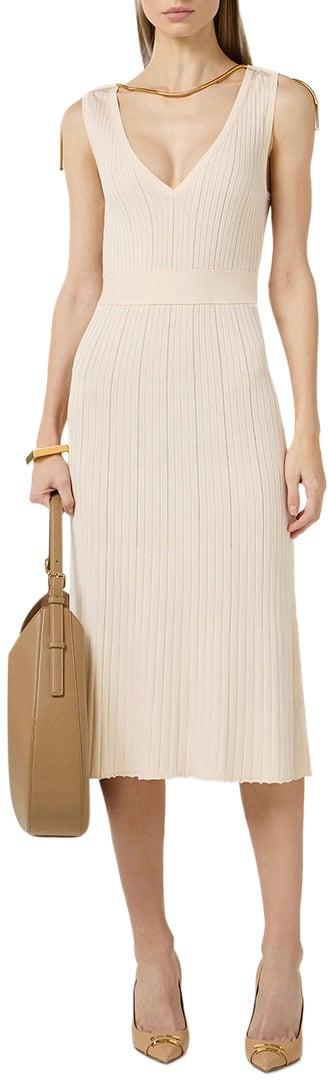 26SS 엘리자베타프랜치 미디 원피스 AM18S61E2193 WHITE - ELISABETTA FRANCHI