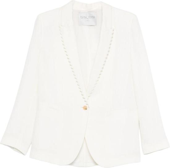 26SS 포르테포르테 수트 자켓 14825BISMYJACKETCRYSTAL WHITE