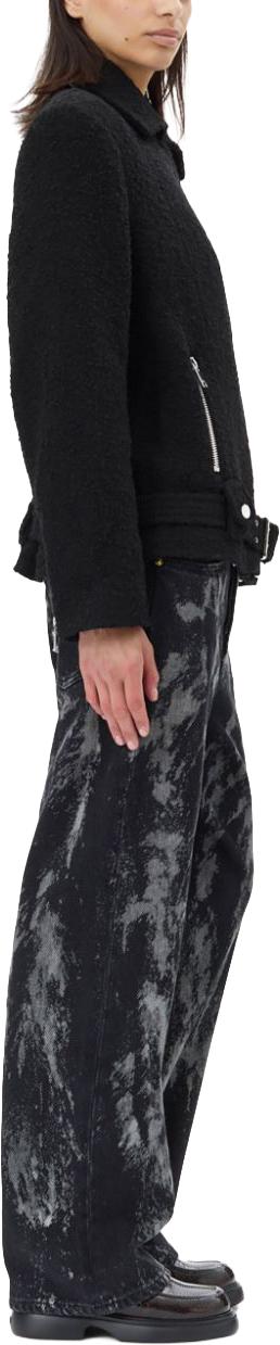  가니 바이커 자켓 W0026099 BLACK - GANNI