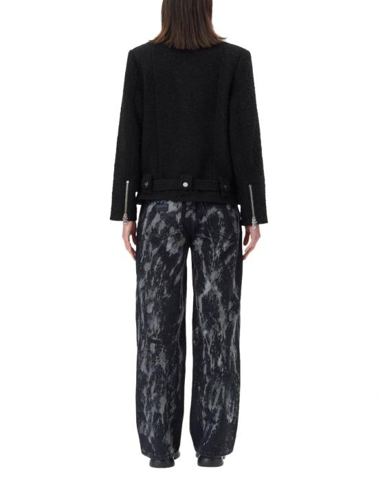  가니 바이커 자켓 W0026099 BLACK - GANNI